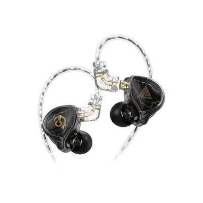 Picture of QKZ × HBB 10mm Titanium-Coated Diaphragm Driver HiFi In-Ear Earphones with mic -Black