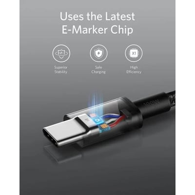 Picture of Anker 333 100W USB-C to USB-C Braided Cable – A8756 -Black