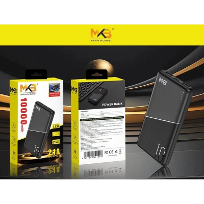 Picture of MKB PK10 2.1A 10000mah Power Bank -Black