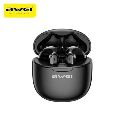 Picture of AWEI T68 Bluetooth 5.3 TWS ENC Noise Reduction with Dual HD Mic -Black