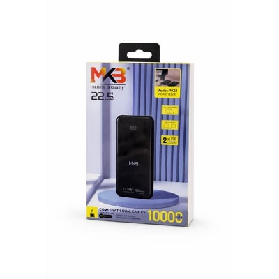 Picture of MKB Pk61 10000mah comes With Dual Cables 22.5w -Black