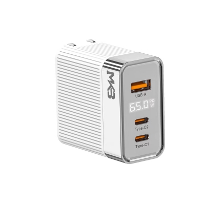 Picture of MKB 65W GaN Quick Charger 1 USB-A+2 Type-c