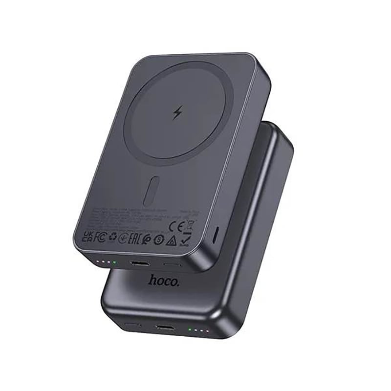 Picture of Hoco J160A 10000mAh MagSafe Power Bank | 20W Fast Charging + PD20W | Wireless Charging Support -Black