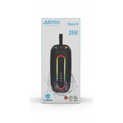 Picture of JIAYOU Sonic 8 Bluetooth Speaker – 25W Powerful Sound, 12-Hour Battery, USB-C Charging