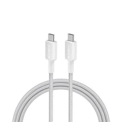 Picture of Anker 322 3ft Nylon Braided USB-C to USB-C Data Cable -White