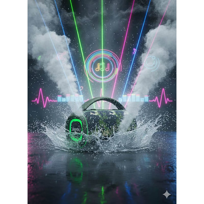 Picture of JIAYOU BOMBOX BM20 – 50W Bluetooth Speaker with Deep Bass & 8-Hour Battery