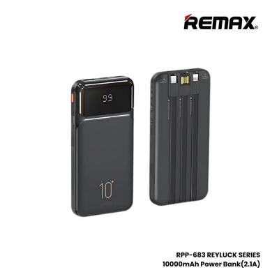 Picture of REMAX RPP-683 Reyluck Series 10000mAh Power Bank(2.1A) -Black