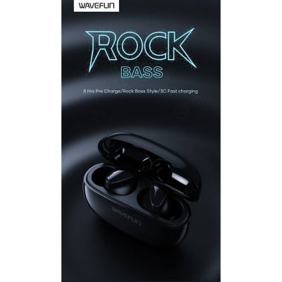 Picture of Wavefun Rock Super Bass TWS Earbuds -Black