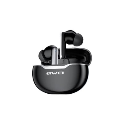 Picture of Awei T50 TWS Truly Wireless Gaming Bluetooth Earbuds - Black -Black