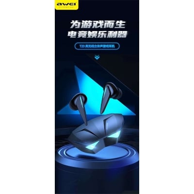 Picture of Awei T23 TWS Gaming Earbuds -Black