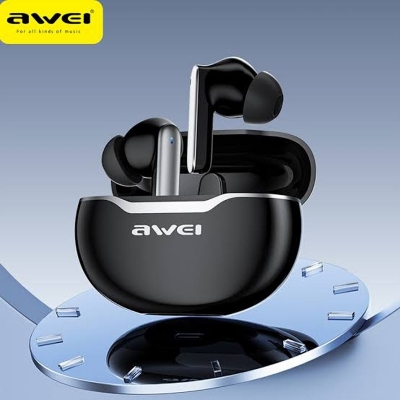 Picture of Awei T50 TWS Truly Wireless Gaming Bluetooth Earbuds - Black -Black