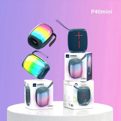 Picture of WiWU Thunder P40 Mini Portable Wireless Speaker -Black
