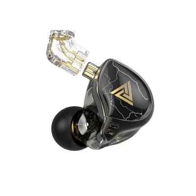 Picture of QKZ × HBB 10mm Titanium-Coated Diaphragm Driver HiFi In-Ear Earphones with mic -Black