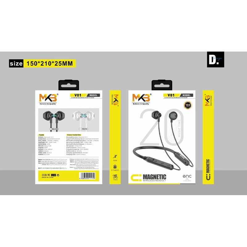 Picture of MKB V01 Magnetic ENC Wireless Neckband