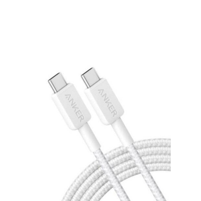 Picture of Anker 322 3ft Nylon Braided USB-C to USB-C Data Cable -White