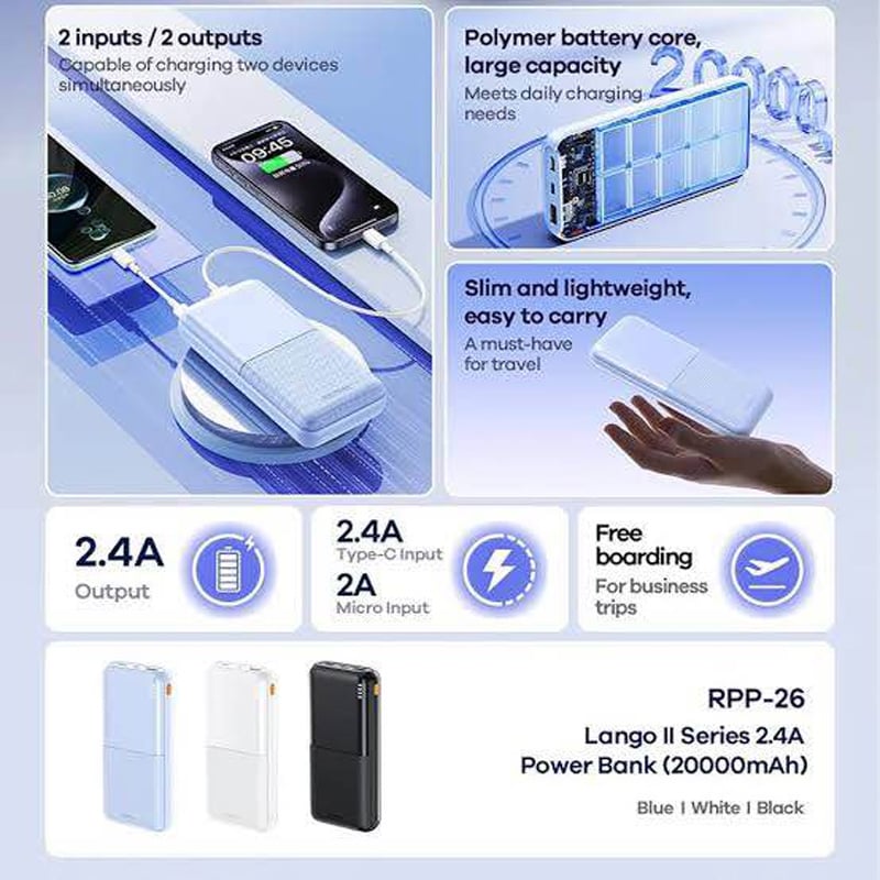 Picture of Power Bank 20000mAh RPP-26 REMAX -Beige