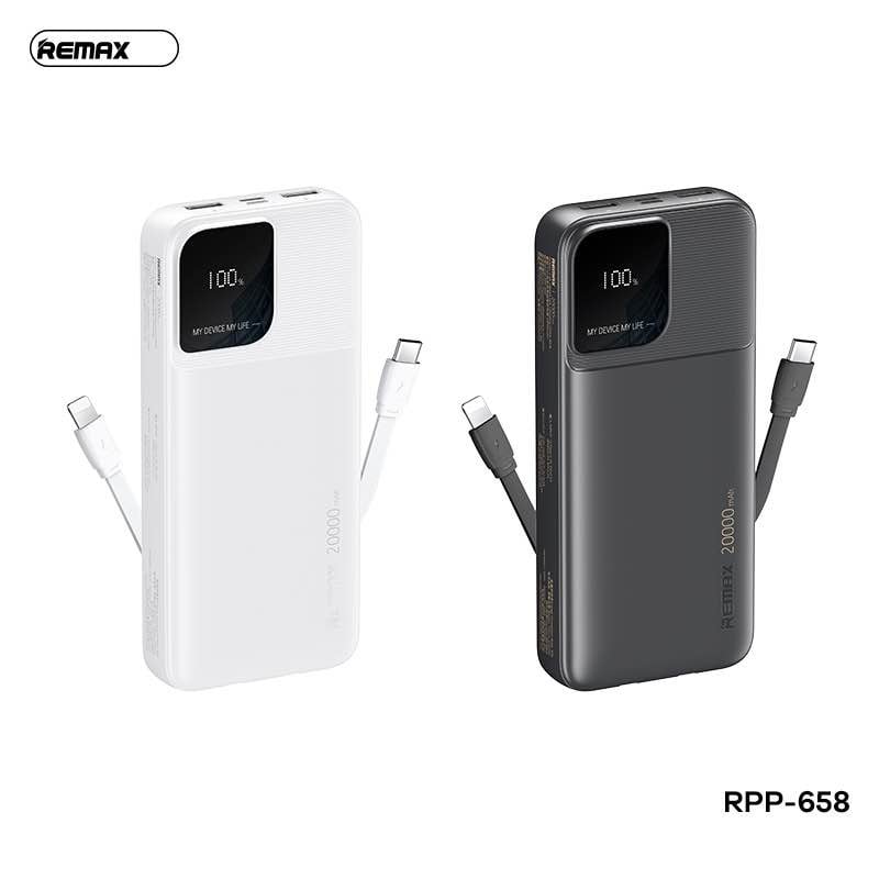 Picture of REMAX RPP-658 Rellaen Series 20000mAh Fast Charging Power Bank(2.4A) -Black