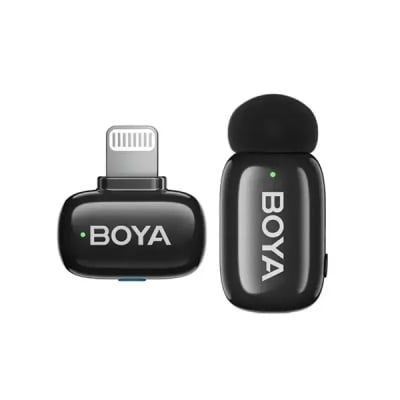 Picture of Boya Mini-16 Ultra-Compact Wireless Microphone for IOS Devices - Black