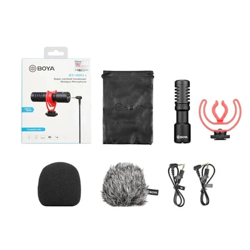Picture of Boya BY-MM1+ Super-cardioid Condenser Shotgun Microphone - Black