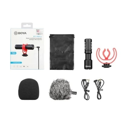 Picture of Boya BY-MM1+ Super-cardioid Condenser Shotgun Microphone - Black