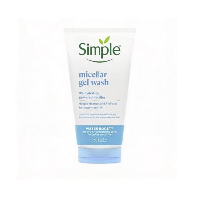 Picture of Simple Water Boost Micellar Facial Gel Wash for Hydrated Dewy-Fresh Skin 150ml