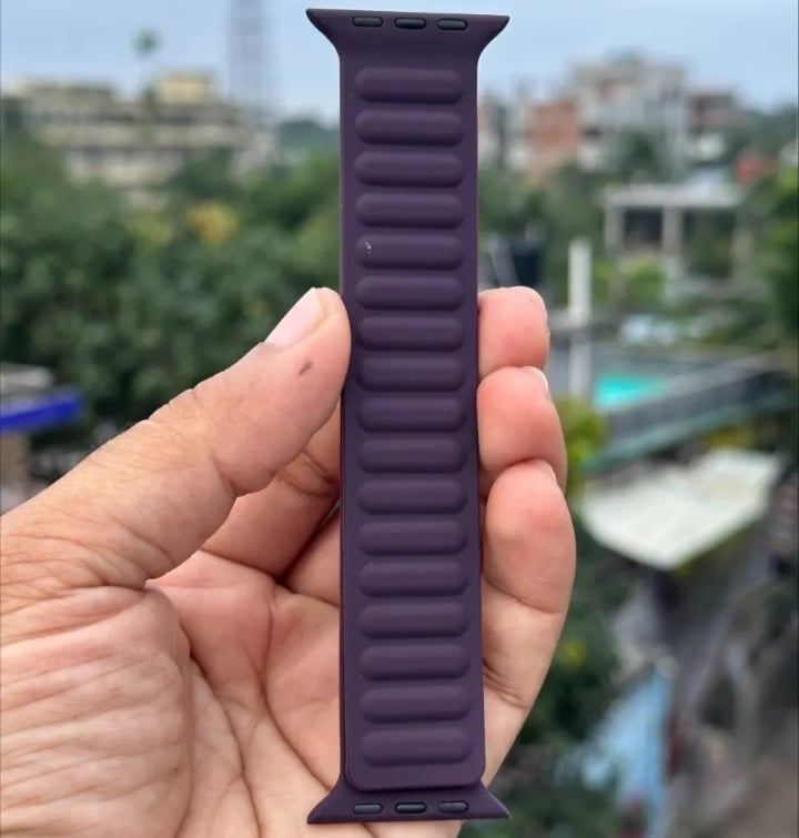 Picture of Magnetic Strap Belt Apple Watch Loop Strap Belt 42/45/49mm-Adjustable Magnetic Silicon Loop Silicon Strap/Band Apple Watch Strap 49mm 44MM 44MM 42mm Bracelet