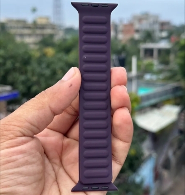 Picture of Magnetic Strap Belt Apple Watch Loop Strap Belt 42/45/49mm-Adjustable Magnetic Silicon Loop Silicon Strap/Band Apple Watch Strap 49mm 44MM 44MM 42mm Bracelet