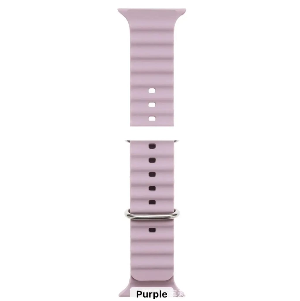 Picture of Purple Color New Ocean strap For Apple watch band 49mm 45mm 44mm 42mm