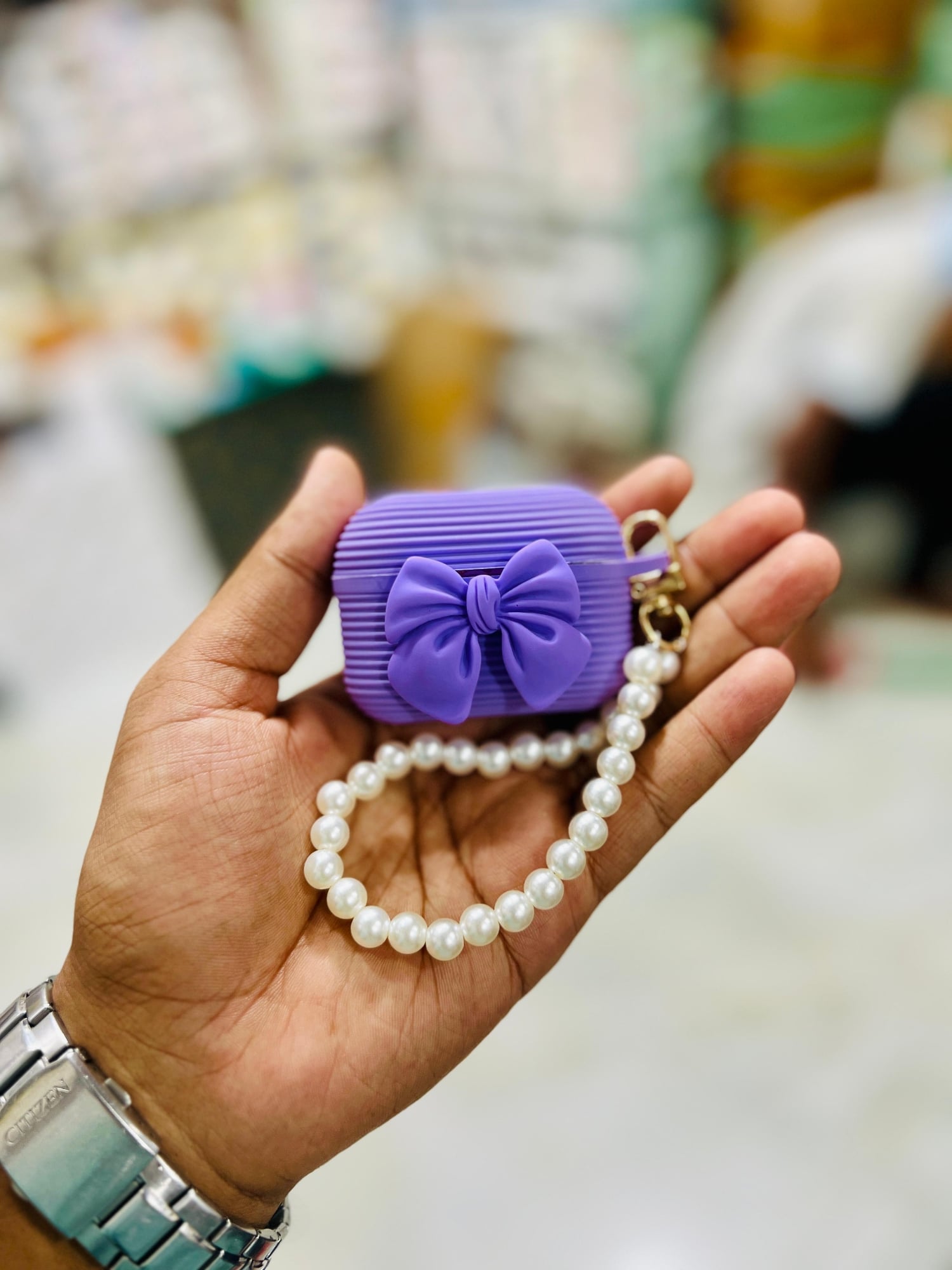 Picture of Bowknot  (Only Cover) For Apple Airpods Pro and  pro 2nd Gen Premium Earbuds Protective Cover (Headphone not included) joyroom T03s Pro Headphone not included