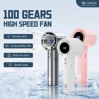 Picture of Turbo Mini Fan Household high-power high-speed 100 gear handheld fan