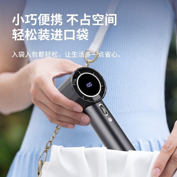 Picture of Turbo Mini Fan Household high-power high-speed 100 gear handheld fan