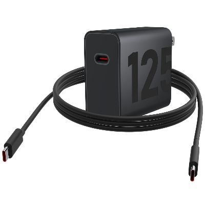 Picture of Motorola 125W GaN Turbo Power  Charger with 6.5A USB-C to C Cable