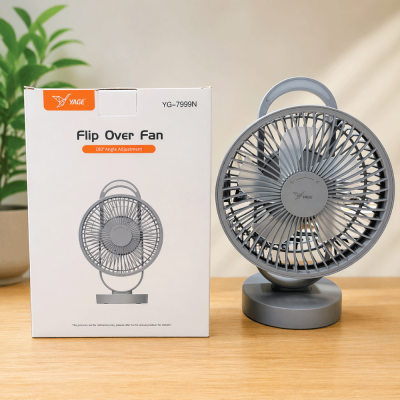 Picture of YAGE YG-7999N Rechargeable 8-Inch 360° Rotation Fan with LED Light-8 Inch