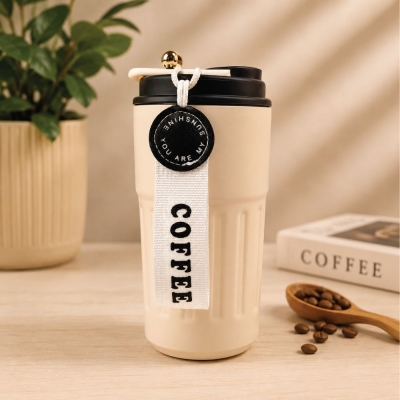 Picture of Smart Temperature Display Thermos Cup 450ml Stainless Steel Vacuum Flask-450ml