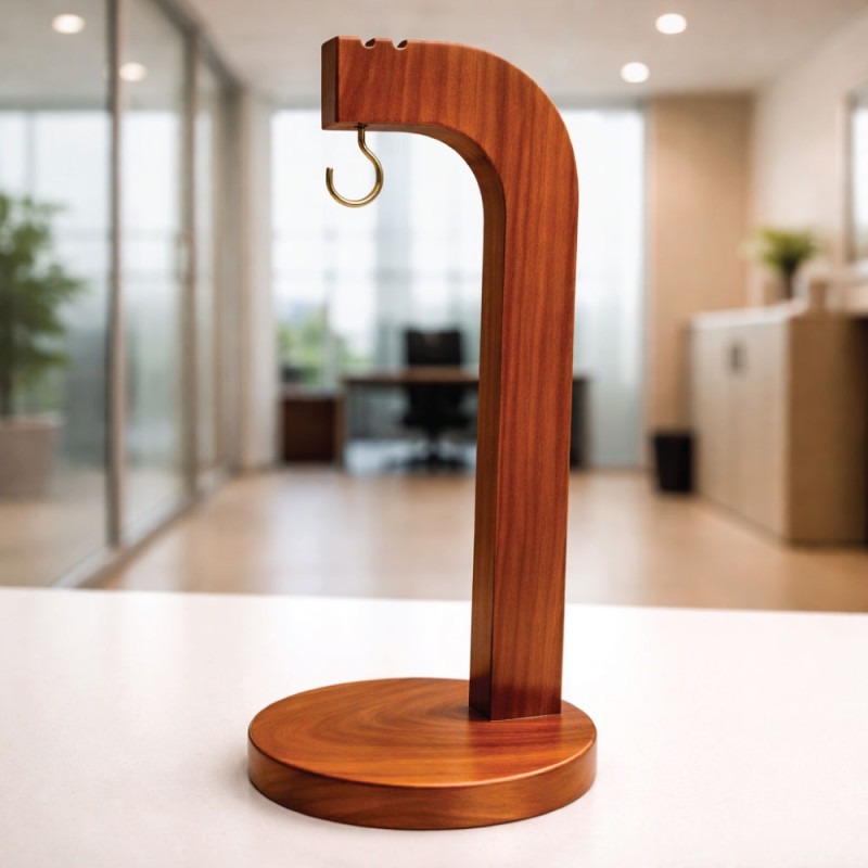 Picture of Wooden Banana Hanging Stand – Stylish Kitchen Banana Holder & Multi-Purpose Stand