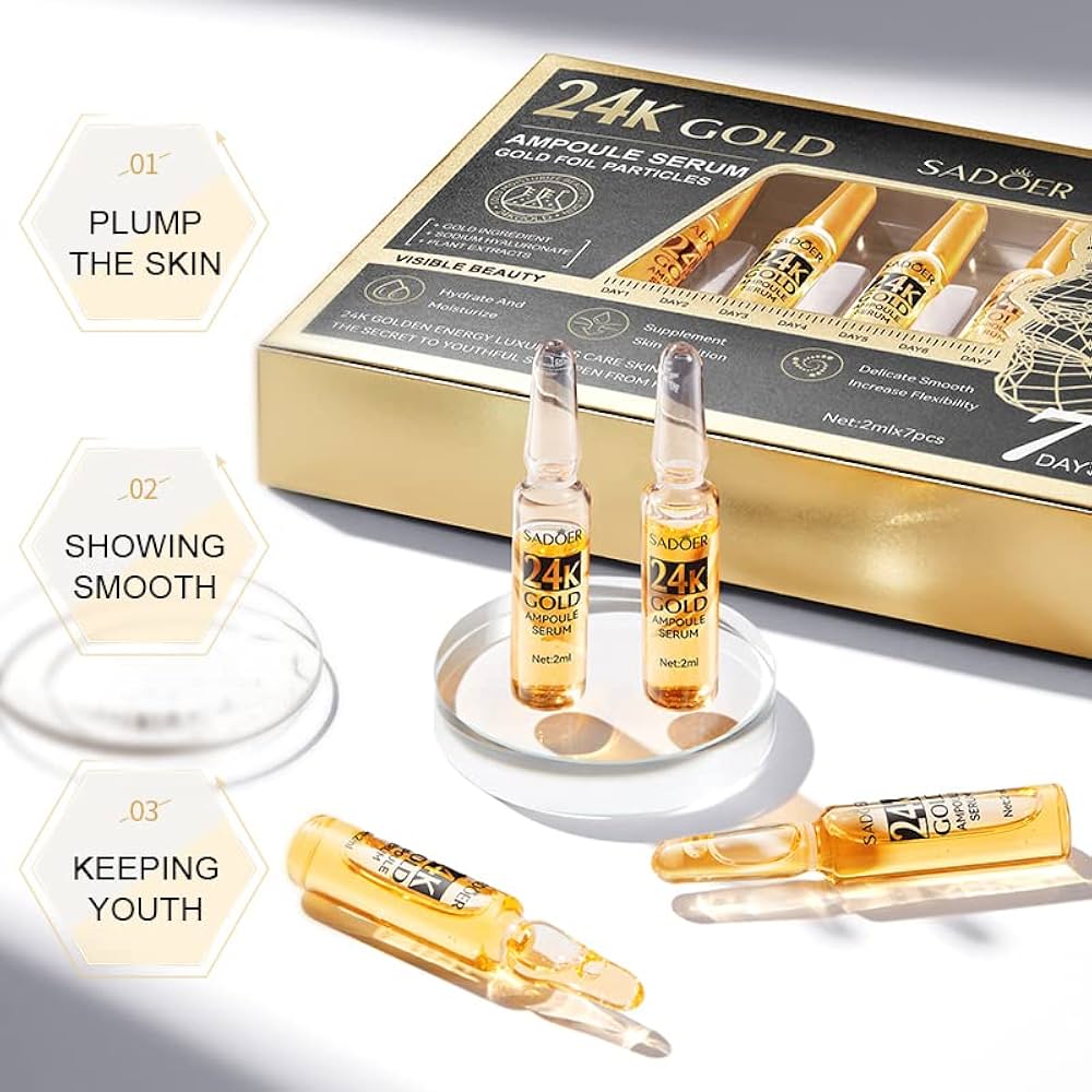 Picture of Sadoer Repair Tender Skin 24k Gold Ampoule Face Serum 7Pcs