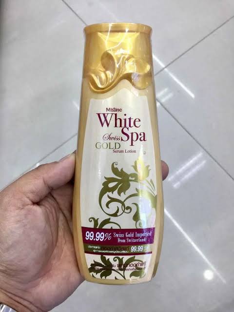 Picture of Mistine Body Lotion White Spa Swiss Gold Serum Lotion 99.99% Gold 200ml