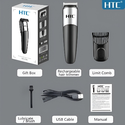 Picture of HTC AT-525 Rechargeable Men's Beard Hair Shaver Trimmer For Men