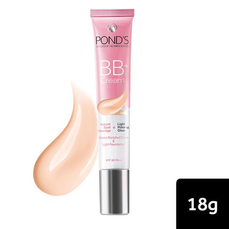 Picture of POND'S BB+ Creaml Instant Spot Coverage + Light Make-up Glow I Tinted Moisturiser I Enhances Glow IIvory 118G