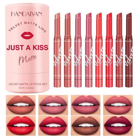 Picture of Handaiyan Just a Kiss Velvet Matte 8 Pcs Lipstick Set