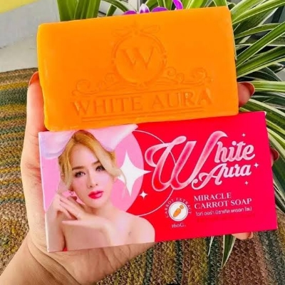 Picture of 🌿 White Aura Miracle Carrot Soap 160gm