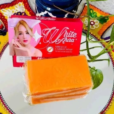 Picture of 🌿 White Aura Miracle Carrot Soap 160gm