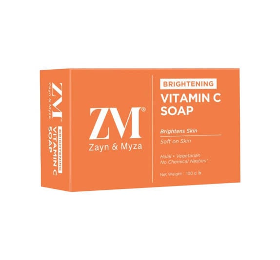 Picture of Zayn Myza Vitamin C Soap for Face And Body Exfoliating Scrub Natural Ingredients Skin Brightening And Firming 100g