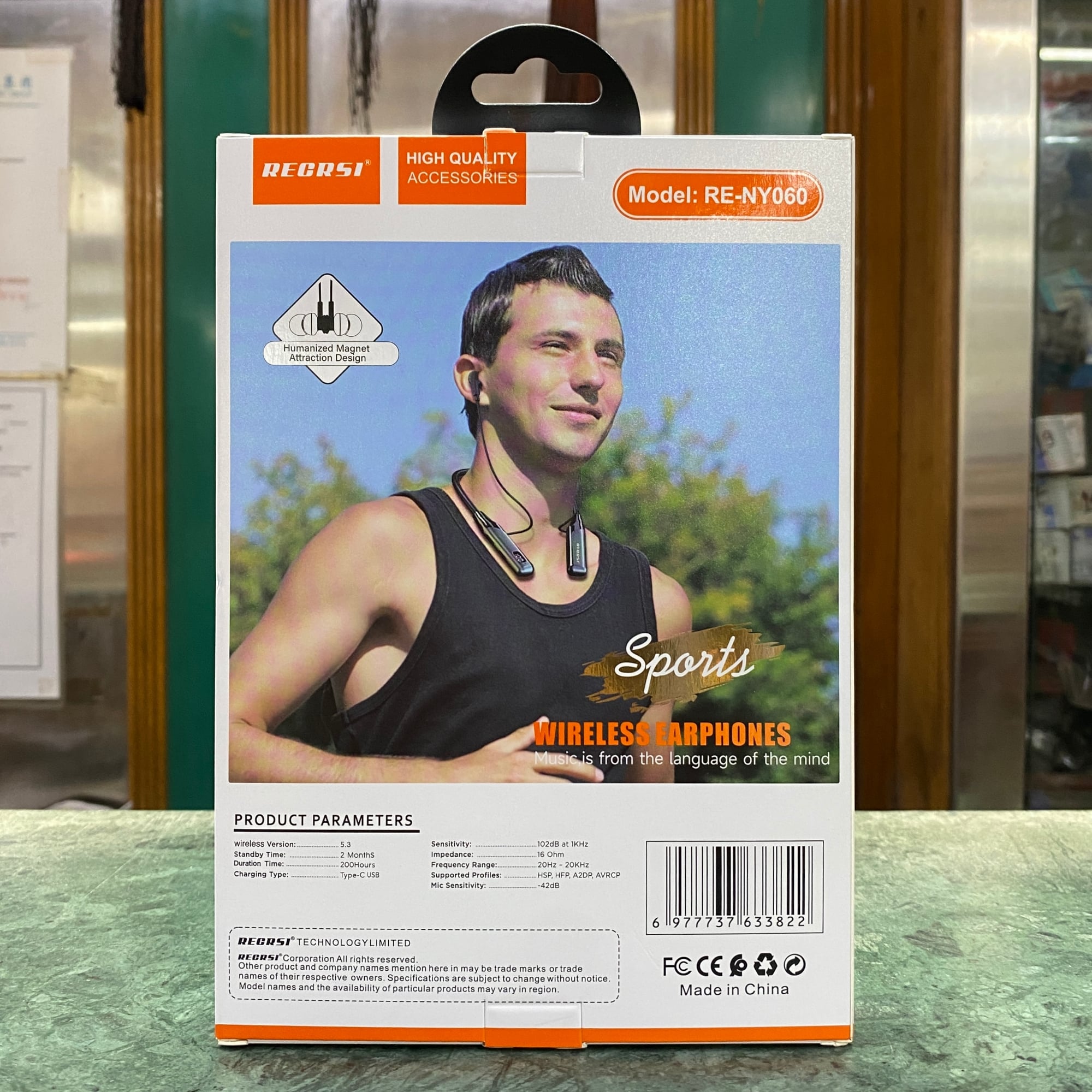 Picture of 100% Original Recrsi 200h Wireless Neckband - RE-NY060 Multicolor