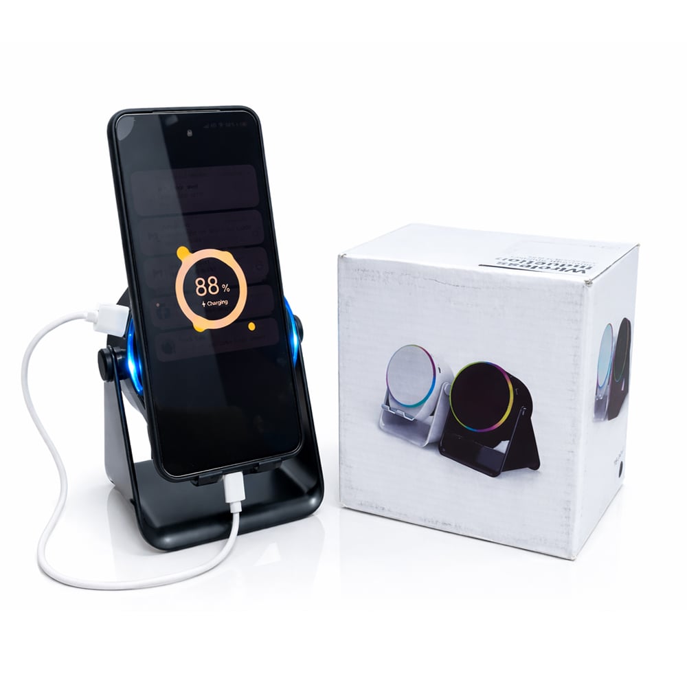Picture of 3 in 1 Mobile Phone Sensor Speaker Stand with Power Bank Black