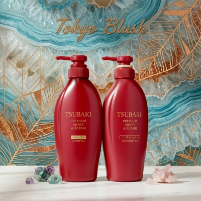 Picture of Shiseido Tsubaki Oil Shampoo & Conditioner Set 490ml Each