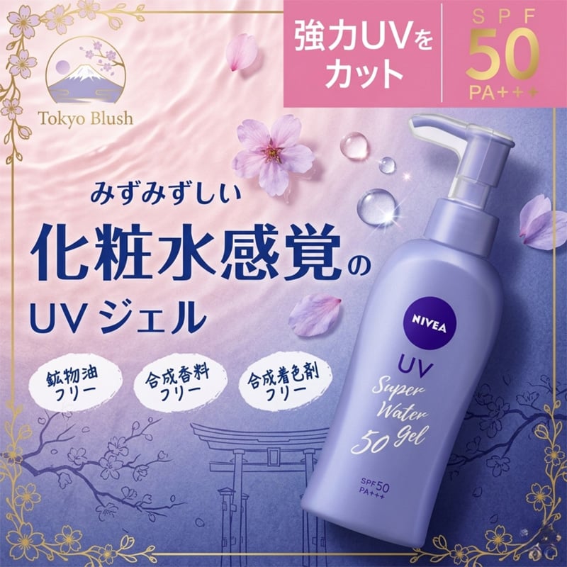 Picture of Nivea Sun Protect Super Water Gel Sunscreen Pump Bottle SPF50 PA+++ 140g
