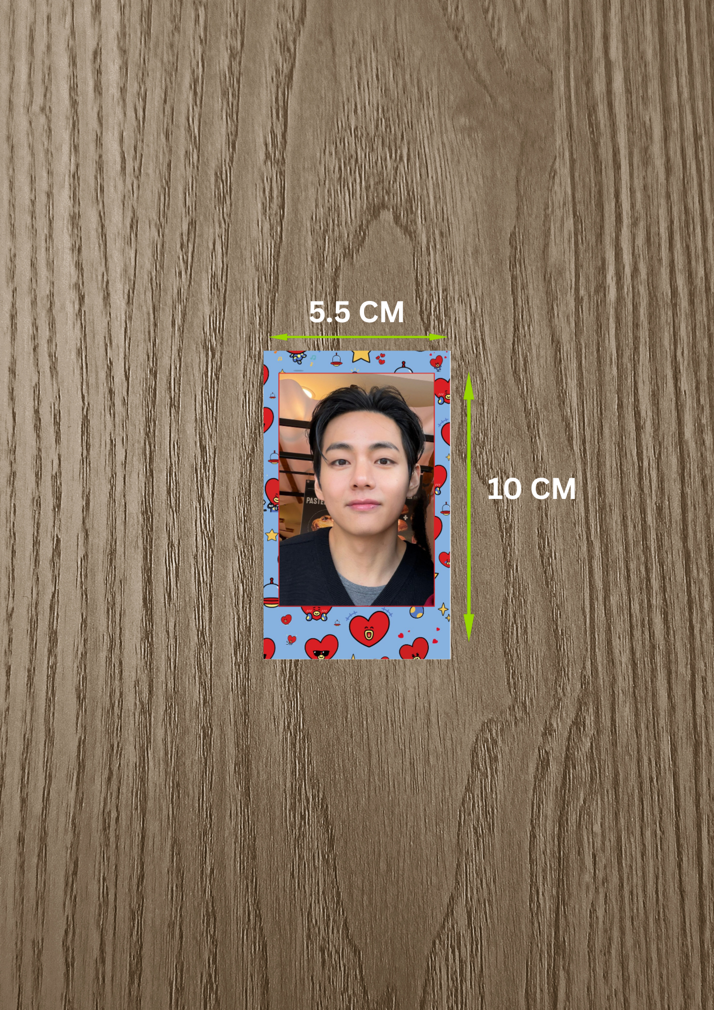 Picture of 10 Pieces (BTSV) Taehyung Design Polaroid | Custom Available | HD Glossy Print