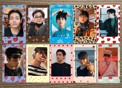 Picture of 10 Pieces (BTSV) Taehyung Design Polaroid | Custom Available | HD Glossy Print