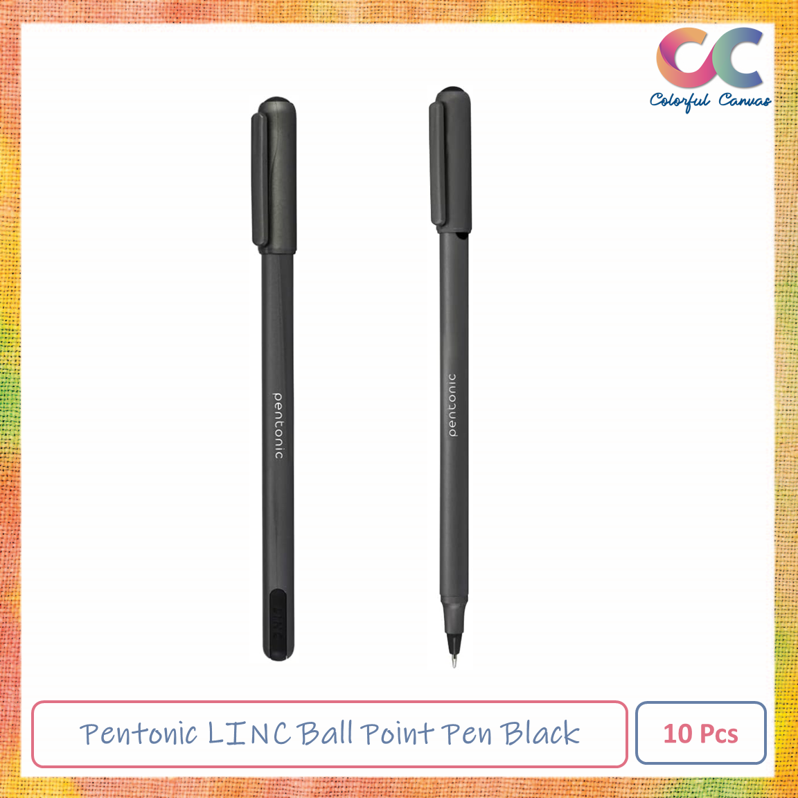 Picture of Pentonic LINC Ball Point Pen - Blister Pack of 10 (Black)
